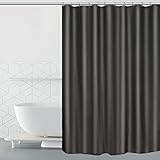 BOZKAA Duschvorhang Anti-Schimmel Wasserdichter 180x200cm Waschbar Anti-Bakteriell Textil aus Polyester Stoff Badewanne Vorhang mit 12 Duschvorhängeringen