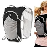 Lauf-Trinkwesten-Rucksack, Laufrucksäcke, Leichter Trinkrucksack | Leichte wasserdichte Tasche | Trink-Laufweste | Für Outdoor-Sportarten, Fitness, Radfahren, Wandern, Camping, Klettern,