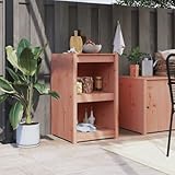 Bulliing Outdoor-Küchenschrank Outdoor Schrank Gartenschrank Terrassenschrank Outdoorschrank Balkon Aufbewahrungsschrank 55x55x92 cm Massivholz Douglasie