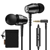 LUDOS OMNITONE Kopfhörer In Ear Kopfhörer mit Kabel und Mikrofon, 5 Jahre Garantie, In Ear Ohrhörer, 3,5 mm Klinkenstecker Earbuds, Satte Bässe Earphones, Headphones für iPhone, iPad, Huawei, Samsung