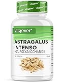 Astragalus - Hochdosiert mit 1400 mg reinem Extrakt pro Tag - 180 Kapseln - Premium: 50% Polysaccharide - Reines Tragant Extrakt - Ohne unerwünschte Zusätze - Vegan