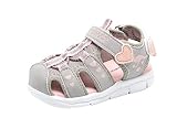 KangaROOS Unisex Baby K-Mini Sandalen, Vapor Grey/English Rose Glitter 2109, 23 EU