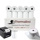 Thermo-Belegpapierrollen, BPA-frei, 70 mm, passend für alle Clover, Square Terminal, Epson, Star TSP100III, Registrierkassen, POS-Systeme, Druckerpapier für Debit-/Kreditautomaten, 40 Rollen