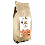 TERRAMOKA - 1 Kg Exzellenter Bio-Bohnenkaffee - 100% reine Arabica-Bohnen aus Mexiko und Brasilien - Zart, fein und fruchtig - 100% recycelbarer Beutel - Mademoiselle Adèle - In Frankreich geröstet