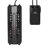 Luocute Taucherheizungsheizung, Intelligenter Konstanter Temperatur Automatischer Strom Außerhalb des Guard Aquariumheizung mit Externer LED (ZY-2025A-800W EU -Stecker 220 V)