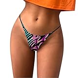 Damen Slip Aus Baumwolle Sexy Tanga Fashion Print Komfortables Höschen Mit Niedriger Taille Unterwäsche Nahtlose Slips Schlüpfer Große Größen Atmungsaktive Unterwaesche Wochenbett Unterhosen