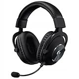 Logitech G PRO X kabelloses LIGHTSPEED Gaming-Headset, Blue VO!CE Mikrofontechnologie, 50 mm PRO-G Lautsprecher, DTS Headphone:X 2.0 Surround Sound, Memory-Foam-Polsterung, 20h Akkulaufzeit - Schwarz