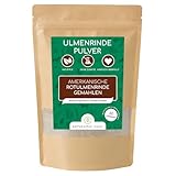 Wolfsbacher Ulmenrinde Pulver für Hunde und Katzen [60g] - Slippery Elm Bark - Amerikanische Ulmenrinde, Unterstützt Magen und Darm auf natürliche Weise
