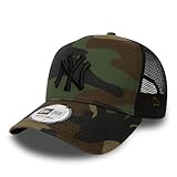 New Era New York Yankees Camouflage Clean Trucker A-Frame Adjustable Trucker Cap - One-Size
