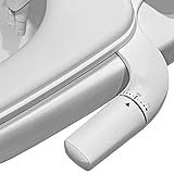 Bidet Aufsatz - WITHLENT Ultra-Slim linkes Hand Bidet Nicht Elektrisch Einsatz Für Toilette mit,Doppel Düsen Bidet Toilettenaufsatz,Front- und Heckreinigung,WC-Aufsatz,Po-Dusche, Taharet,Weiß