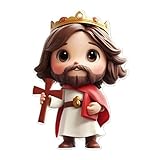 2026 Neujahr Ornamen Acryl-Wandbehang für Wohnzimmer, Heimdekoration, inspirierende Kunst (Red, 5 5X8CM)