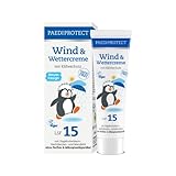 PAEDIPROTECT Wind & Wettercreme für Babys 30 ml, Pflegelotion Kinder & Erwachsene mit LSF 15, mit Hagebutte zum Schutz vor Kälte, Wind, Nässe, Wundschutzcreme zur Beruhigung gereizter Hautstellen