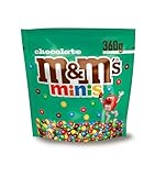 M&M'S® Minis Chocolate, leckere Schokolinsen zum Snacken oder Dekorieren, 1x360g