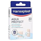 Hansaplast Aqua Protect Pflaster (20 Strips), wasserfeste Wundpflaster mit extra starker Klebkraft, Heftpflaster ideal zum Duschen, Schwimmen & Baden