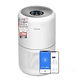 LEVOIT Luftreiniger mit HEPA Luftfilter gegen 99,97 Prozent Schimmel Staub Pollen Tierhaare, Luftqualitäts-Feedback und Auto-Modus, CADR 240m³/h für Raucherzimmer, Air Purifier 22dB Schlafmodus Timer