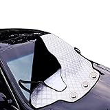 Auto-Windschutzscheibenabdeckung, URMI Auto-Windschutzscheibe Sonnenschutz Magnetische Windschutzscheibenabdeckung Auto-Frontscheibe Sonnenschutz-Schutz für kleine Mittelwagen (183 × 116 cm)