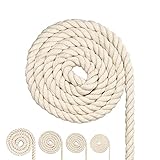 Baumwollkordel, Makramee-Garnseil, viele Größen Baumwollseil für DIY-Bastelarbeiten, Geschenke (10mm(10M))