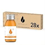 Bergblut Bio Karotte-Sanddorn Shot Box – 28 x 60 ml Karottensaft ohne Zucker | Möhrensaft Bio trifft Sanddorn Saft | Vegan & ohne Zusätze