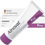 Alnovat Psoriasis Creme 30g | Medizinprodukt | Schuppenflechte Creme kortisonfrei & wirksam | Bittermandelduft | Behandelt Rötungen, Schuppungen und den Juckreiz bei Psoriasis | Made in Germany