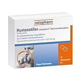 Hustenstiller-ratiopharm Dextromethorphan – lindert Reizhusten und sorgt so für eine erholsame Nacht, 10 Hartkapseln