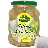 Kühne Silberzwiebeln in pikantem Aufguss 1er Pack (1x330g Glas) + usy Block