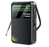 Tragbares Mini-Radio FM/AM/SW mit Vollband – wiederaufladbar über USB-C, manuelle Suche, 3-W-Lautsprecher, Sendereinstellung und Lautstärke mit Roulette – ideal für Reisen und Notfälle