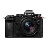 Panasonic DC-S5DNE-K Lumix S5D Full Frame Mirrorless Camera Body, 24.2MP, 4K 60P Recording, Live View Finder, Free Angle Monitor, Wi-Fi, Bluetooth, with S-R1840E 18-40mm S Lens, Black