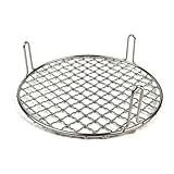 Runder Grillrost Aus Edelstahl Mit 5 Cm Standhöhe in 31 Praktischen Größen Für Gleichmäßiges Grillvergnügen Und Optimale Luftzirkulation Unter Dem Grillgut (Durchmesser 45cm)