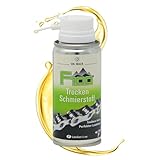 DR. WACK F100 Trocken Schmierstoff 100 ml - Kettenspray schmutz- & wasserabweisend - Schutz vor Korrosion & Verschleiß - Schmiermittel für alle Fahrräder - Hochwertige Fahrradpflege