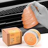 ToysButty Auto Reinigungsgel Detailing Kit, Innenraum Auto Reiniger mit High End Orangeduft Reinigungsknete im edlen Glas, Staubreinigungsgel für Tastatur Apple Laptop Auto Reinigungsprodukte