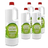 Gamix Spülwasserzusatz für Chemietoiletten 6 L - Sanitärflüssigkeit für Spülwassertanks in Wohnmobil, Camping & Caravan - sorgt für saubere Spülung und Frische - Waldduft