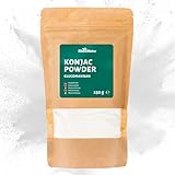RheinNatur Konjak-Pulver 250 g - Glucomannan aus der Konjakwurzel - Natürlicher Ballaststoff - Konjakmehl als Bindemittel & Stabilisator