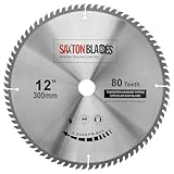 Saxton TCT Holz kreissägeblatt 300mm x 30mm 80T für Bosch etc
