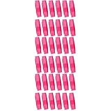 Healeved 36 Stk Schwamm-Lockenstab Curling-Styling-Tools Schwammrollen Crimper-Haarwerkzeug Lockenwickler friseurwerkzeuge selber machen Werkzeuge für Haarrollen Birnenkopf die Faulen Rosa