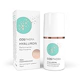 Cosphera Hyaluron Nachtcreme 100% vegan - Nachtpflege für Falten, Tränensäcke und Augenringe 30 ml - Gesichtscreme für Frauen und Männer