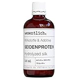 Seidenprotein 100ml - für seidenweiche Haut und Haare - für gesunden Glanz und gegen Austrocknen - Wirkstoffe und Additive von wesentlich.