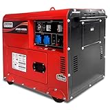 Syntrox Germany Stromerzeuger, Notstromaggregat, Arges 4500A, Geräuscharm, Diesel, Elektrostart, 3 kW, 220 Volt