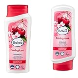 1x Balea Farbglanz Shampoo + 1x Farbglanz Spülung | 2x 300ml | mit Kirschduft | ohne Silikone