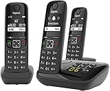 Gigaset Schnurlos, A690A TRIO, Schwarz