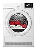 AEG Wärmepumpentrockner 8 kg, Serie 7000 SensiDry: Schonendes & energiesparendes Trockenverfahren, neue Energiekl. D, Mengenautomatik, Schontrommel, wechselende Drehrichtung, Knitterschutz, TR7T61580