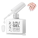 5-in-1 Builder stärkendes Gel 15ml, Builder Gel für Nägel, Aufbaugel für Nägel, UV/LED-Nagellack für Nagelverlängerungen, Verlängerungen, Nagelkunst, Aufkleber, Aufbaugel FüR GelnäGel (Clear)