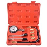 DAYUAN Kompressionsprüfer Set Kompressionstester Motor Kompression prüfen meßen Kfz M10 M12 M14 M18 0-20 bar & 0-300 psi
