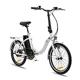 VecoCraft Nemesis e bike Elektrofahrrad, E-Bike klapprad 20 Zoll für Frauen mit niedrigem Rahmen, mit 36V/468Wh abnehmbarem Akku, elektro klapprad für Männer, ebike Herren mit stvzo Standard