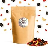 Nööt Tied – frücht bums BIO Müsli mit Maulbeeren und Berberitzen| Knuspriges Proteinmüsli mit Nüssen & Saaten ohne Zucker | Getreidefreies Low Carb Knuspermüsli | Granola aus Deutschland (450g)