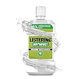 LISTERINE Naturals Zahnfleisch-Schutz 500 ml, biologisch abbaubares Mundwasser mit mildem Geschmack, antibakterielle Mundspülung ohne Alkohol für gesundes Zahnfleisch