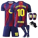 ZSJMY Neues Fußbal Trikot Set Kinder, Fussball Trainingstrikot, Heim/Auswärts Fußball Trikot, Fans Fußballtrikots, Schnell Trocknendes Atmungsaktives Fußballtrikot Mit Schienbeinschoner