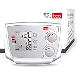 boso medicus family – Partner-Blutdruckmessgerät mit 2 Speicher-Plätzen, großem Display und Arrhythmie-Erkennung – Inkl. Universal-Manschette (22–42cm)