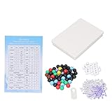 Molekulares Struktur Modell Kit Bunte pädagogische 3D -organische Chemie Modellset mit Atomen Bindungen und Schraubenschlüssel für Schüler Lehrer STEM Lernen PP Material 189pcs
