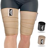 supregear 2 Pcs Hamstring und Oberschenkel Kompressionsbänder, Verstellbare Oberschenkelstützen für Muskelzerrungen, Elastische Binden für Knie Wade Arm Bein, Für Männer und Frauen, 200 cm, Khaki