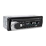 PUSOKEI Multimedia-Autoradio MP3-Player, MP3/FM/USB/AUX-Eingang Autoradio, FM-Radio, Bluetooth-Freisprecheinrichtung, Dual-USB, LCD-VA-Bildschirm, Single DIN